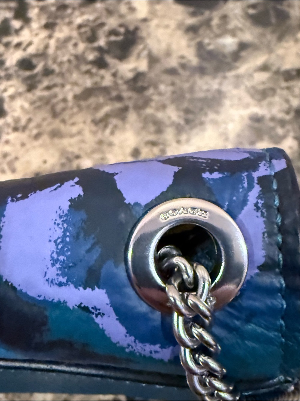 ❌SOLD❌Coach Morgan Crossbody with Jumbo Floral Print Deep Turquoise - Picture 5 of 14